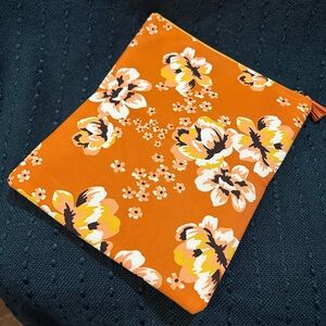 Rachel Pally Orange and Gold Fold over Clutch